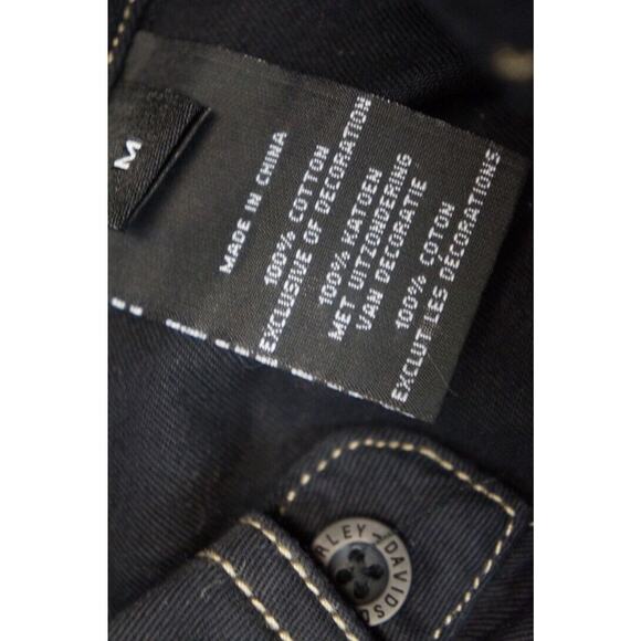 NEW! Harley-Davidson Men's Genuine Classics Eagle LS Woven Shirt, Black, Size M - Picture 11 of 12